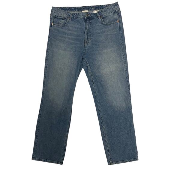 Brock Collection X H&M Women's Light Wash Straight Leg Denim Jeans Size 14 - Picture 1 of 8